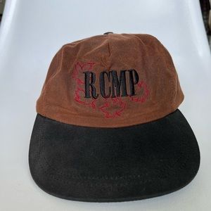 Vintage rcmp oil skin hat
